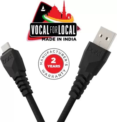boAt Type C A320 Braided Charging Cable (3A Rapid Charge) 1.5 Meter thumbnail 3