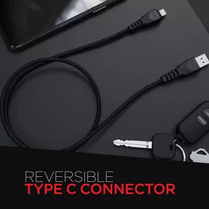 boAt Type C A320 Braided Charging Cable (3A Rapid Charge) 1.5 Meter thumbnail 4