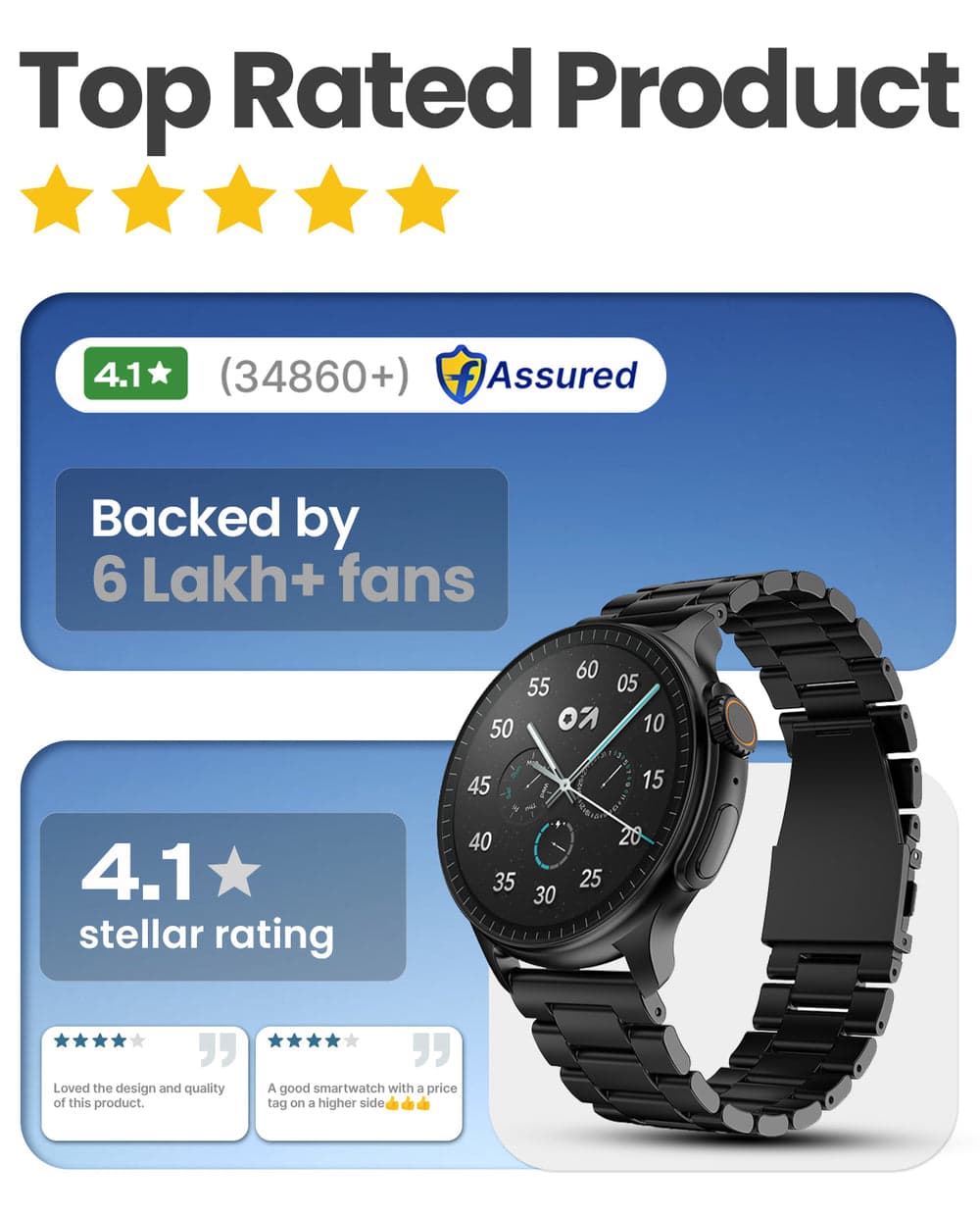 Boult Crown R Pro smartwatch with a 3.63 cm Super AMOLED display thumbnail 4