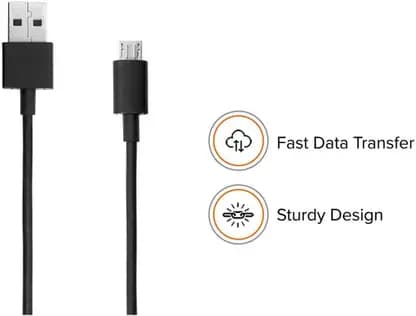Open-box Mi Micro USB Cable for Smartphone (120Cm, USB Type A, Black)