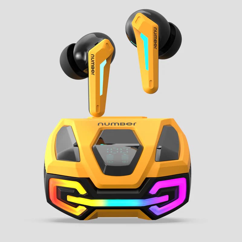 Number Super Buds GT M9 Gaming TWS Earbuds (Glass black) thumbnail 5
