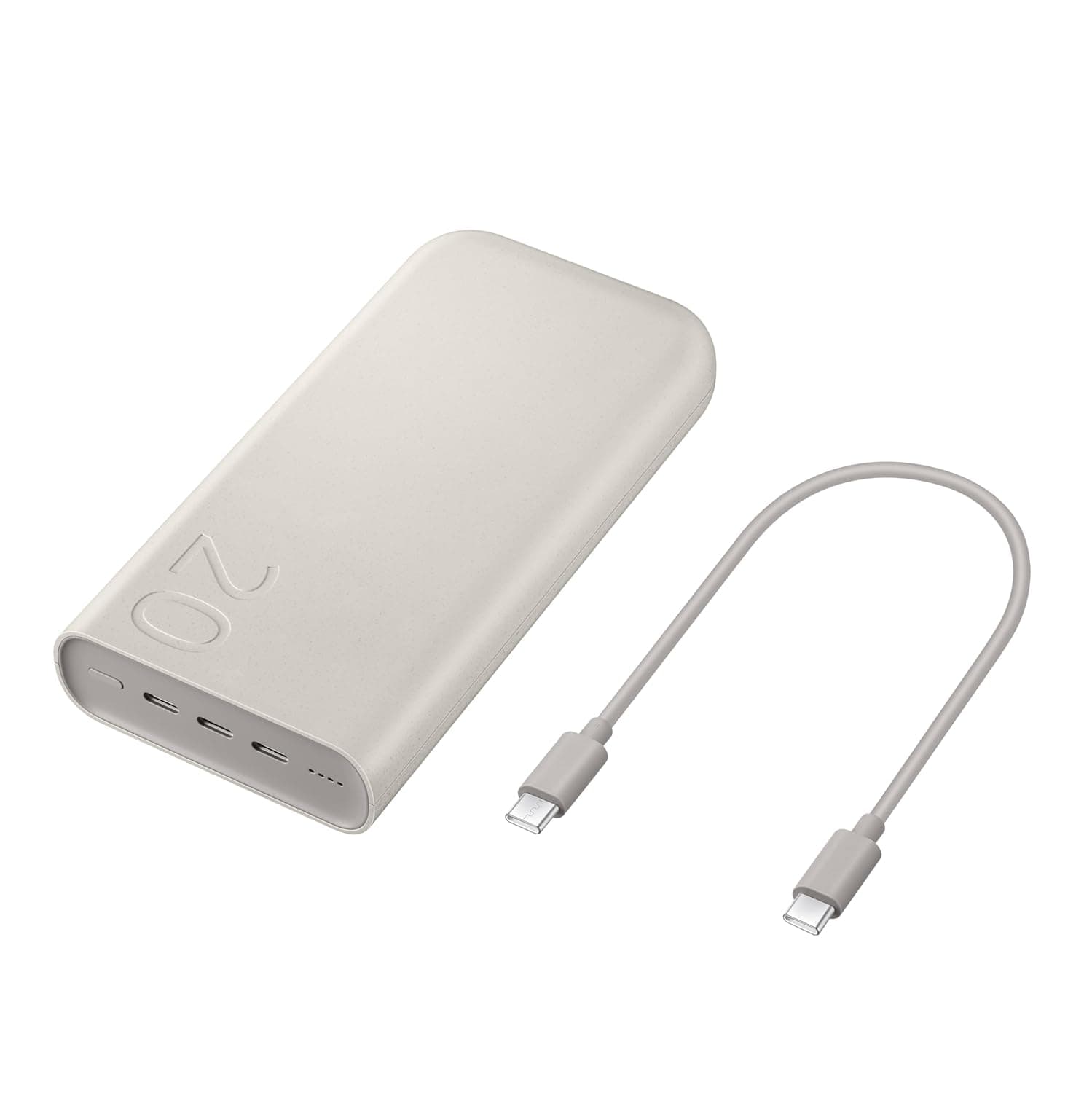 Samsung Galaxy 20000mAh Power Bank, Battery Pack, Gray thumbnail 2