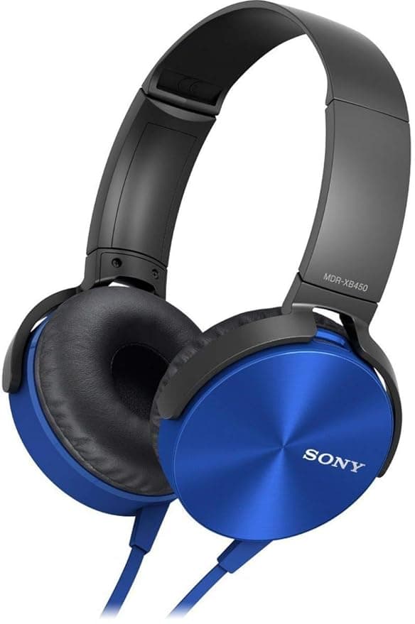 Open-box Sony Extra Bass MDR-XB450AP On-Ear Wired Headphones with Mic