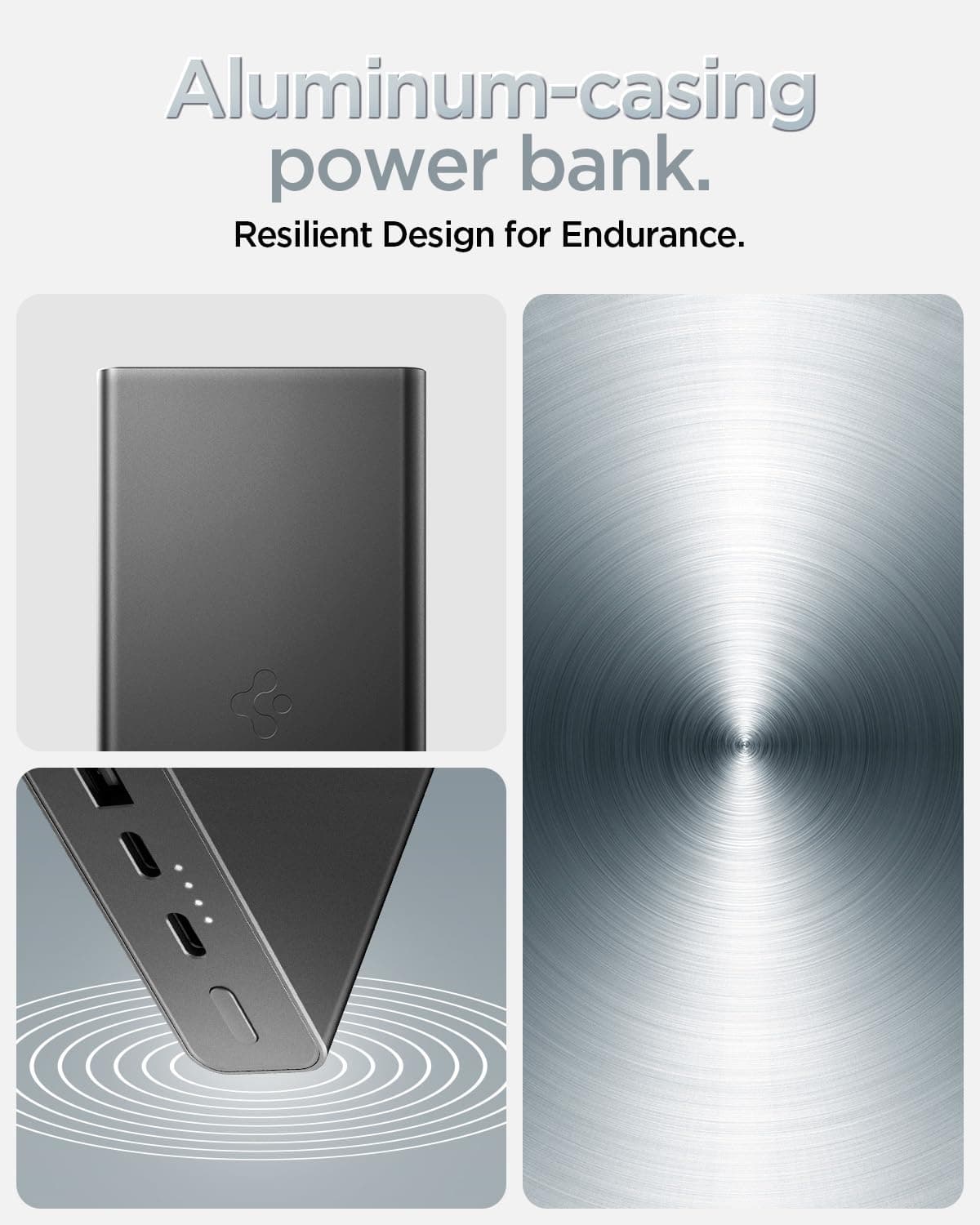 Spigen 20000 mAh alloy portable 30 W Power Bank thumbnail 2