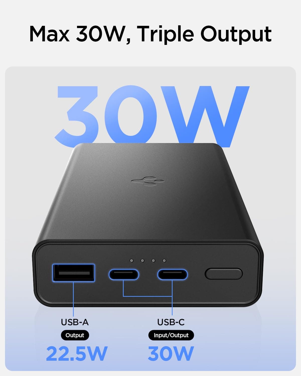 Spigen 20000 mAh alloy portable 30 W Power Bank thumbnail 3