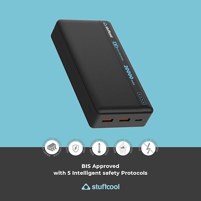 Stuffcool Major plus 20000mAh 22.5W PD PPS Powerbank thumbnail 2