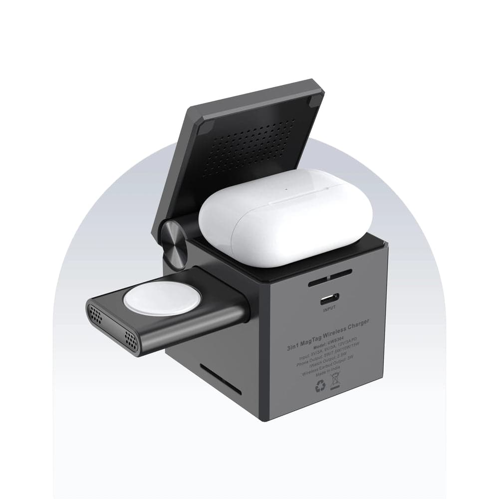 URBN 3-IN-1 Qube MagTag Stand Charger thumbnail 2