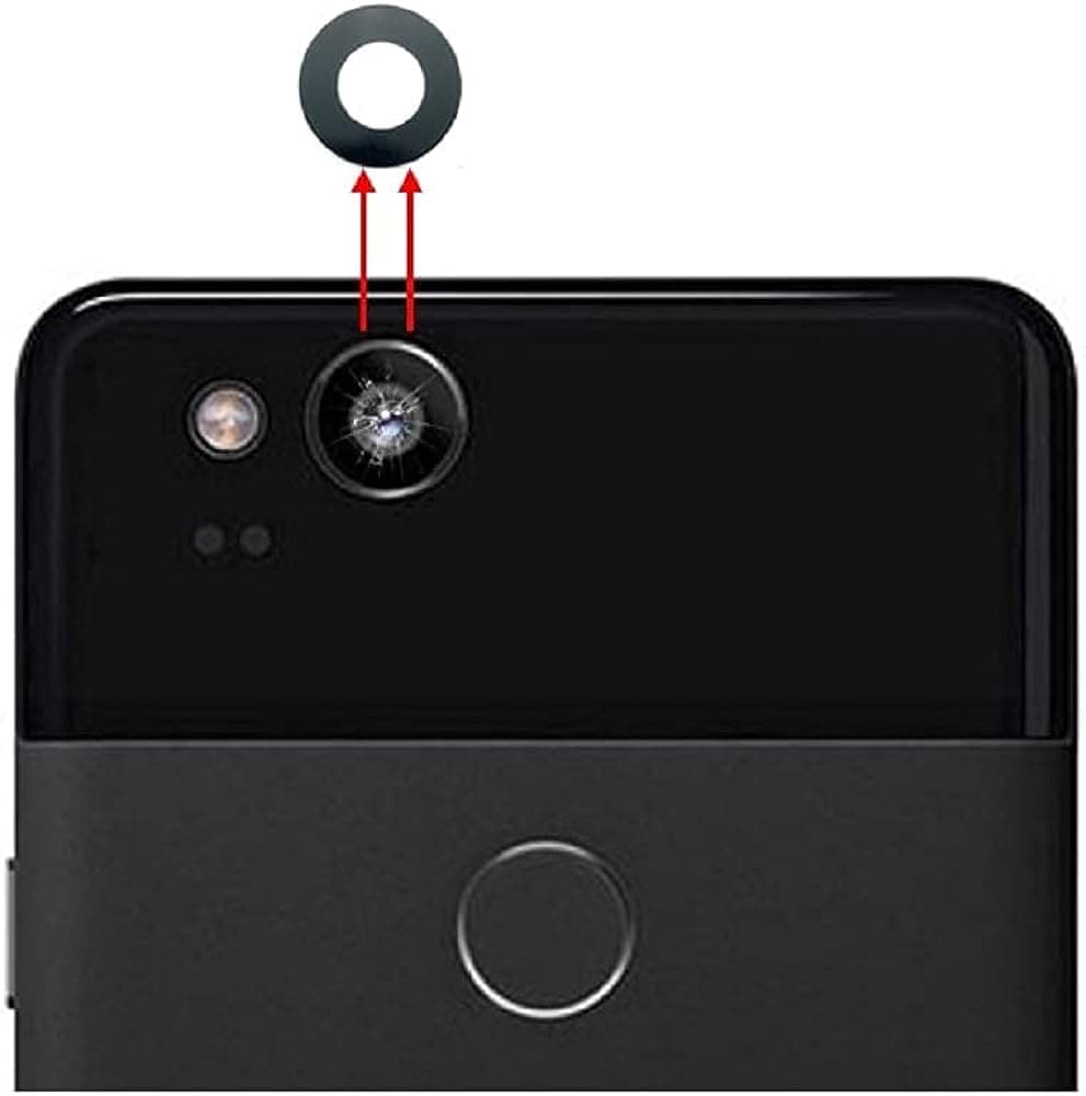 Back Camera Glass Lens for Google Pixel 2 Black