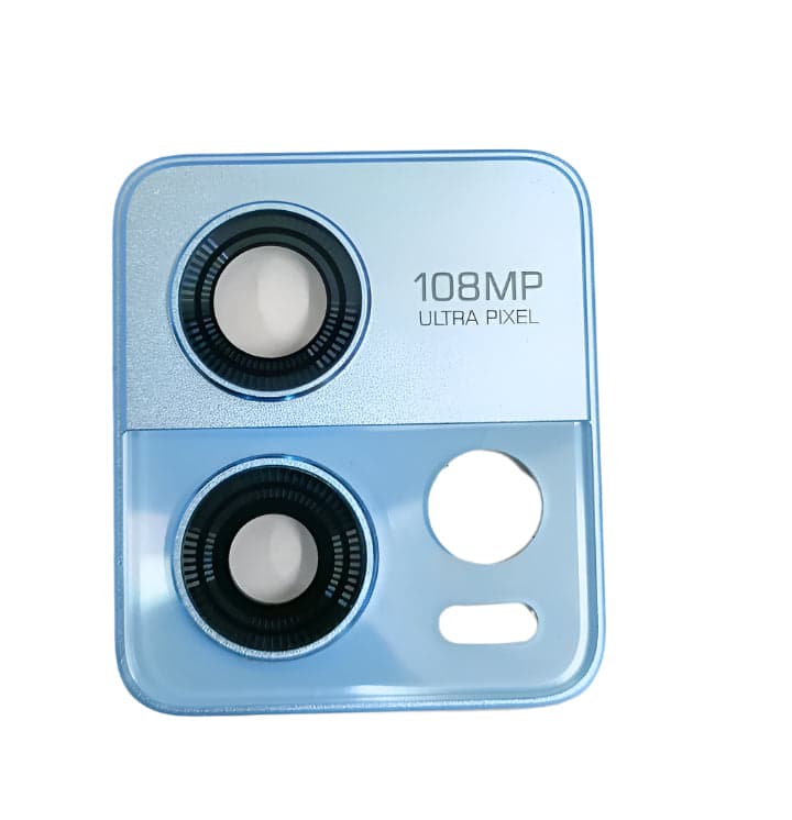 Camera Glass with Frame for Motorola Moto G72 Blue