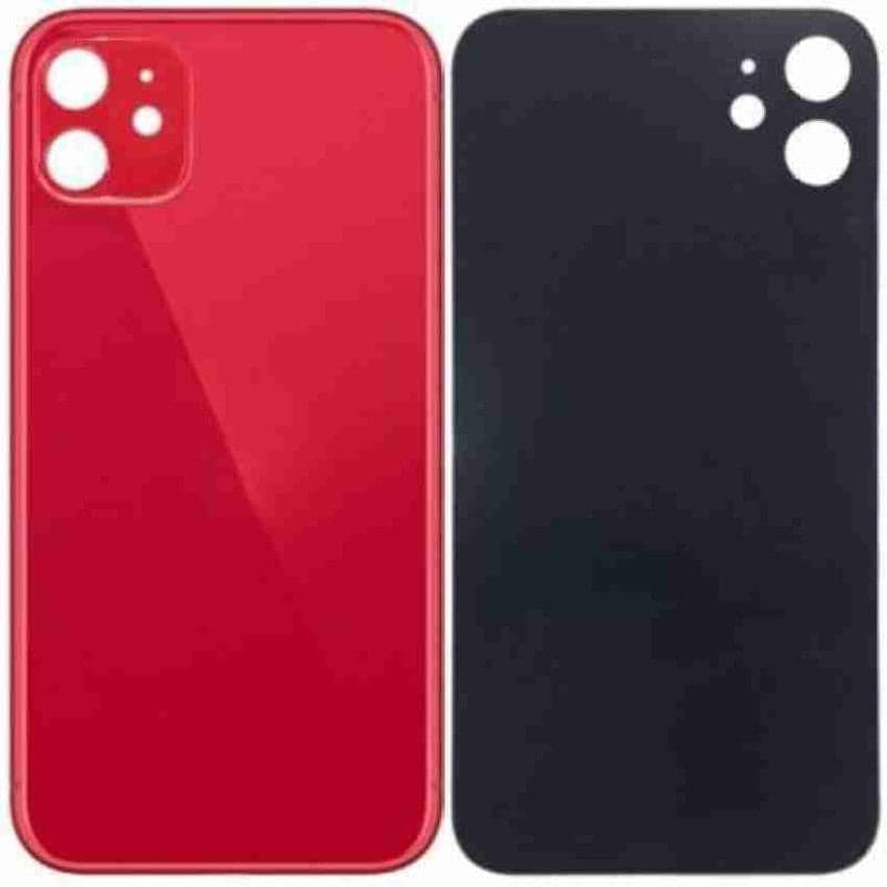 Back Panel Glass for Apple iPhone 11 Red thumbnail 2
