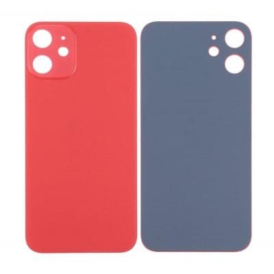 Back Panel Glass for Apple iPhone 12 Mini Red thumbnail 2