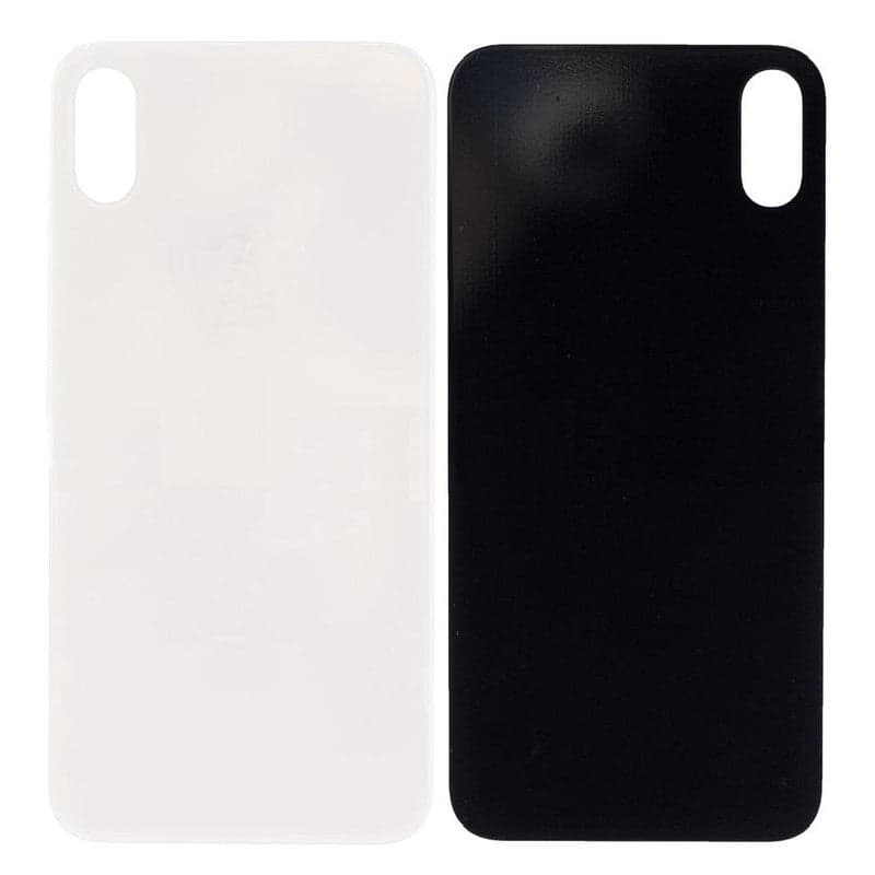 Back Panel Glass for Apple iPhone X Silver thumbnail 2