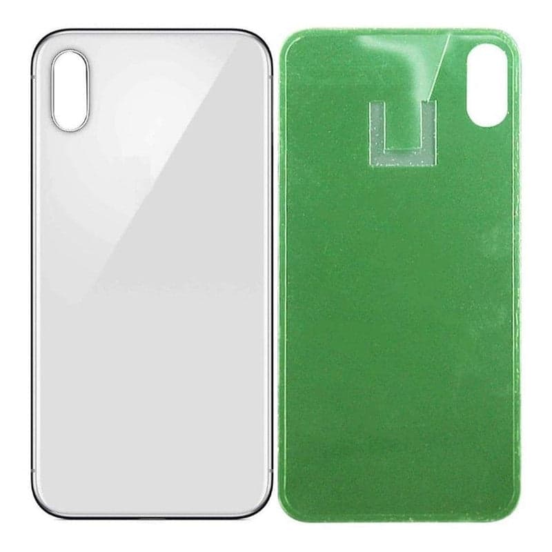 Back Panel Glass for Apple iPhone XS Max Silver thumbnail 2