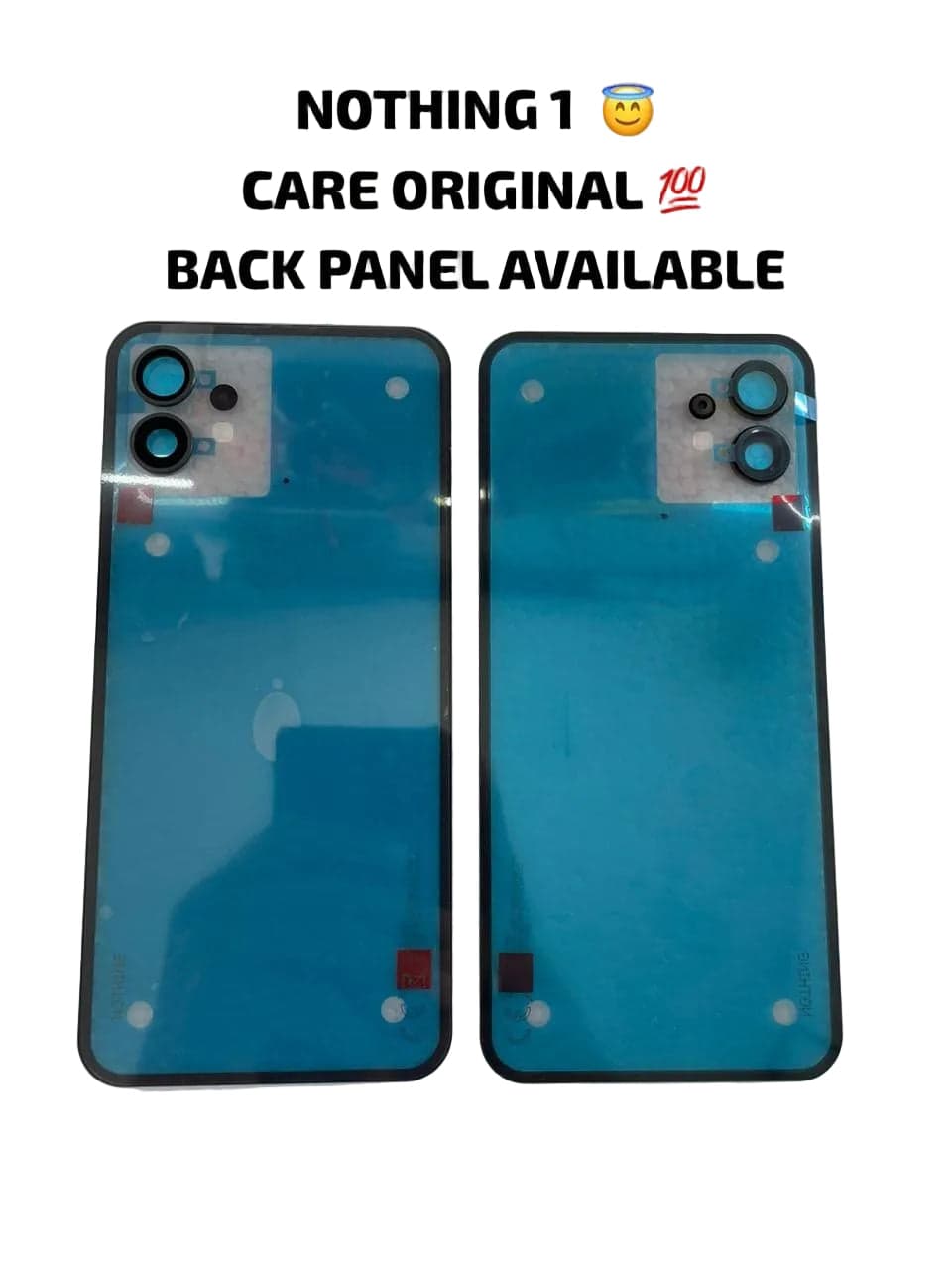 Back Panel with Camera Glass for Nothing Phone 1 Black thumbnail 3