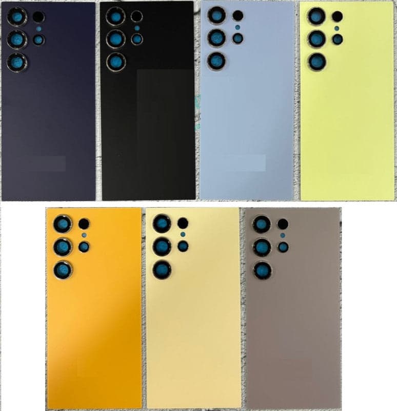 Back Panel With Camera Glass for Samsung Galaxy S24 Ultra Black