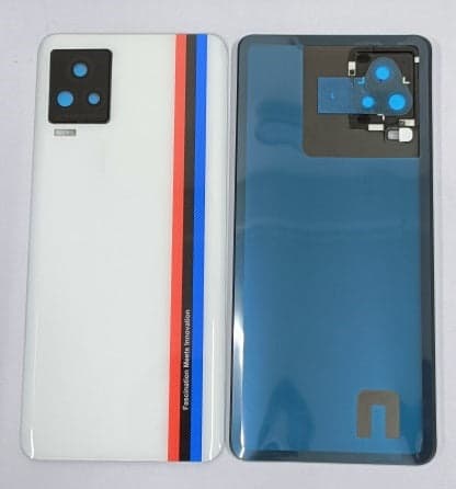 Back Panel Glass with Camera Lens for IQOO 7 Legend White