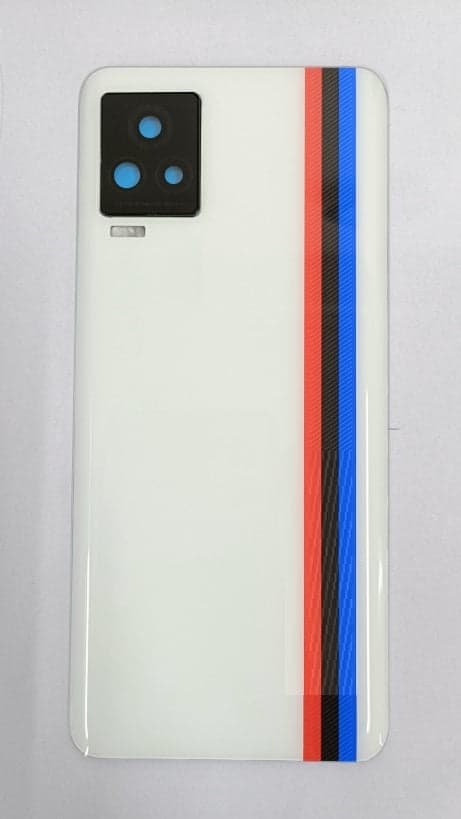 Back Panel Glass with Camera Lens for IQOO 7 Legend White thumbnail 2