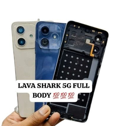 Back Panel Housing Body for Lava Shark 5G Blue