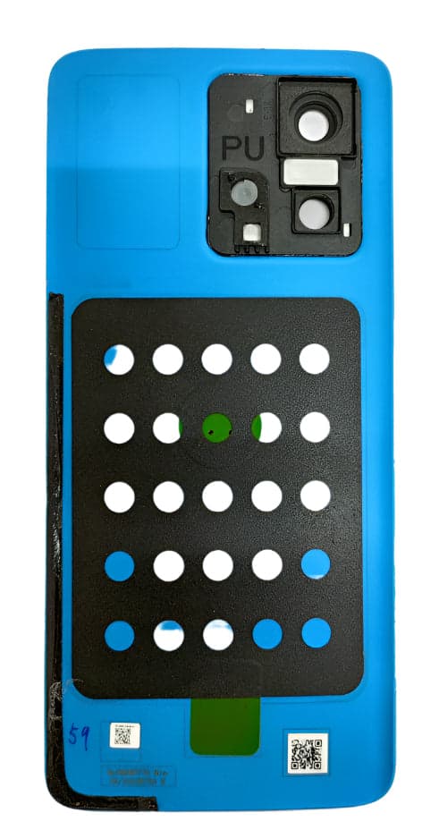 Back Panel with Camera Glass for Motorola Moto Edge 40 Neo Blue thumbnail 2