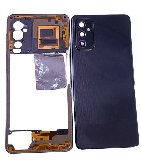 Back Panel With Middle Ring for Samsung Galaxy M52 : Black