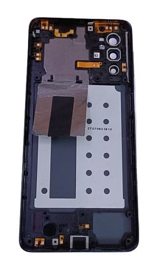 Back Panel With Middle Ring for Samsung Galaxy M52 : Black thumbnail 3