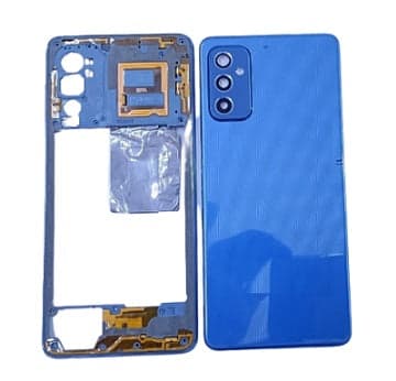 Back Panel With Middle Ring for Samsung Galaxy M52 : Blue thumbnail 2