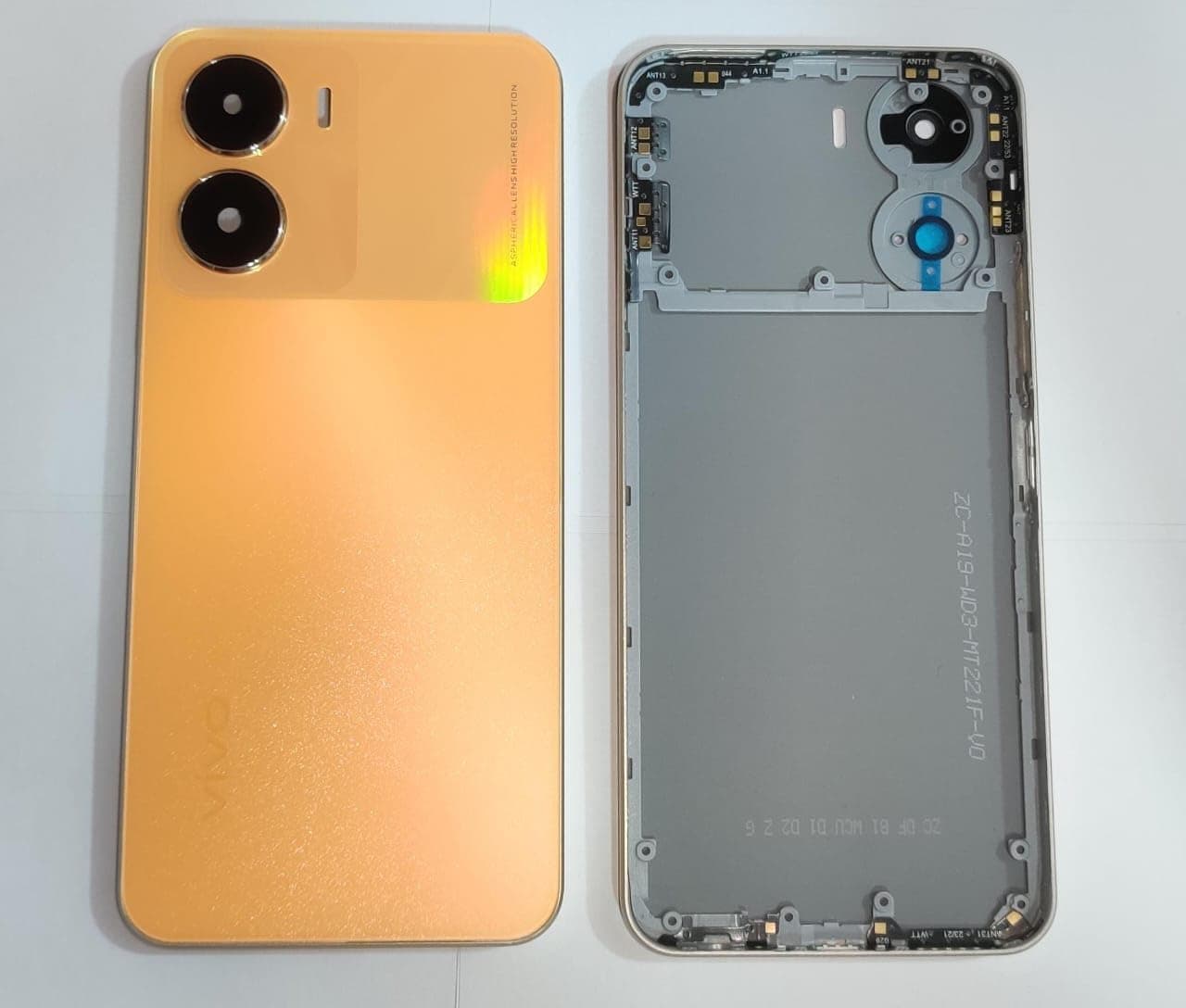 Back Panel Housing for Vivo T2X 5G Gold