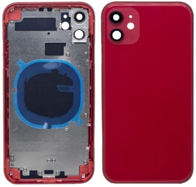 Back Panel Housing for Apple iPhone 11 Red thumbnail 2