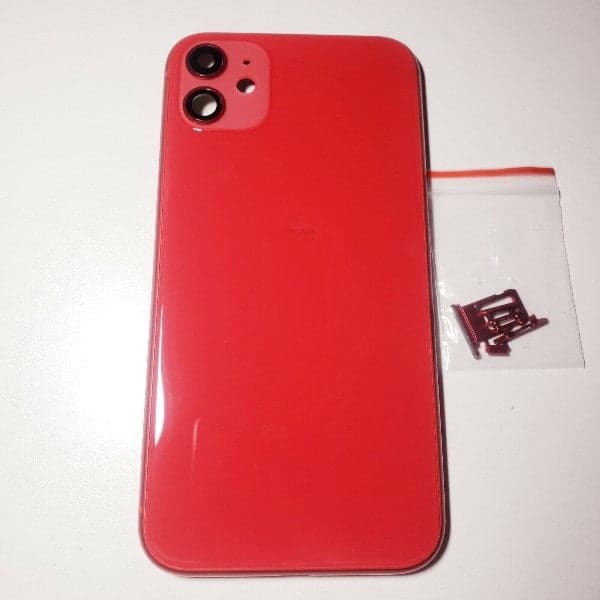 Back Panel Housing for Apple iPhone 11 Red thumbnail 3