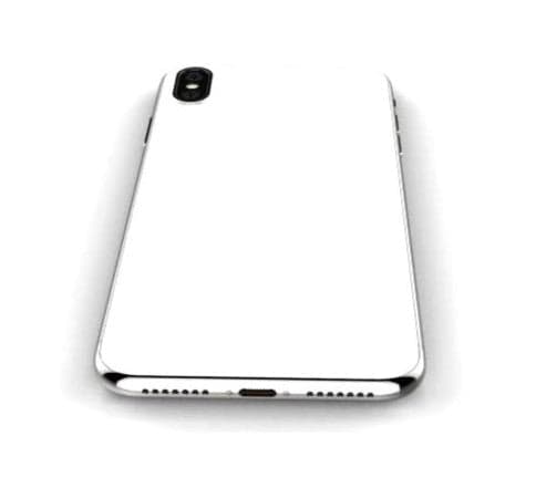 Back Panel Housing for Apple iPhone X Silver thumbnail 2