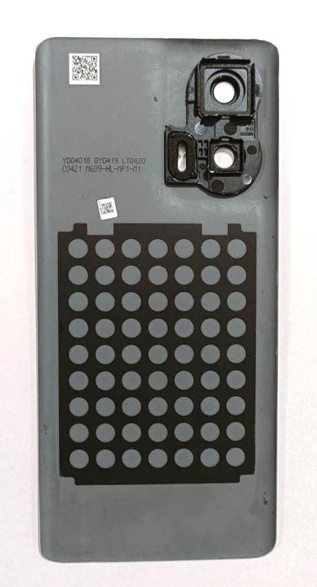 Back Panel with Camera Glass for Motorola Moto Edge 50 fusion Black thumbnail 3