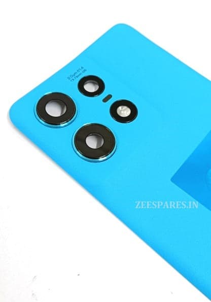 Back Panel with Camera Glass for Motorola Moto Edge 50 Pro Blue thumbnail 2