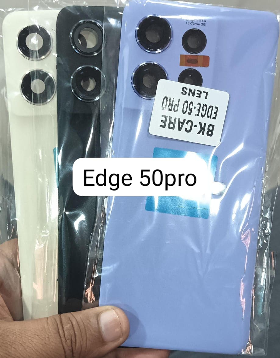 Back Panel with Camera Glass for Motorola Moto Edge 50 Pro Vanilla Cream thumbnail 2