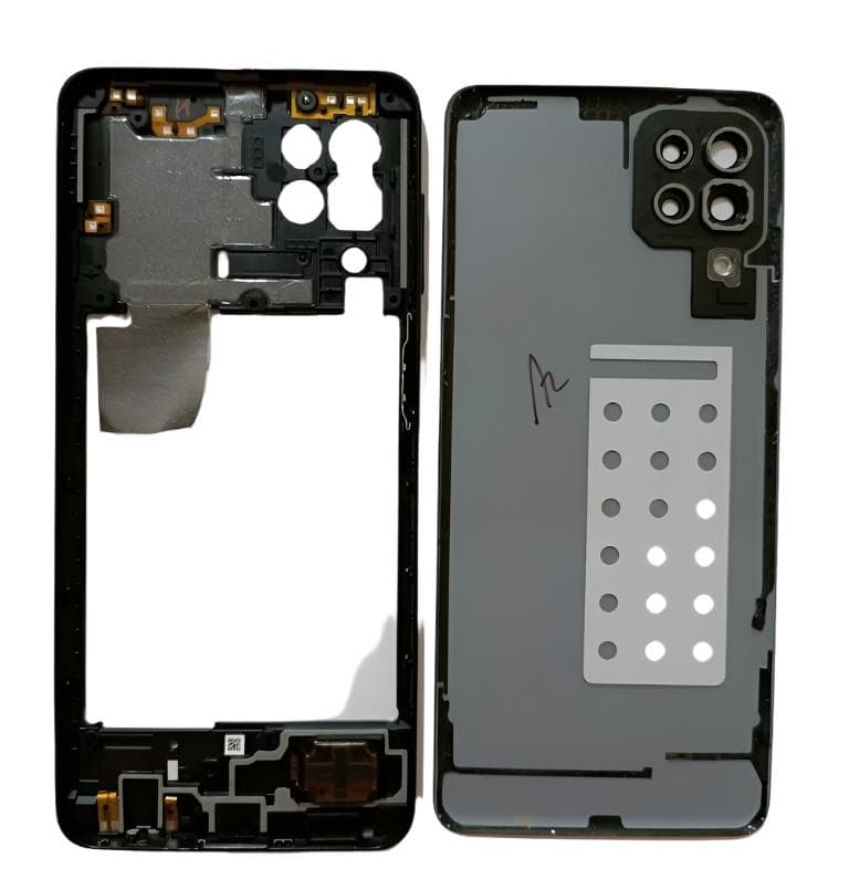 Back Panel With Middle Ring for Samsung Galaxy M32 4G Black thumbnail 2