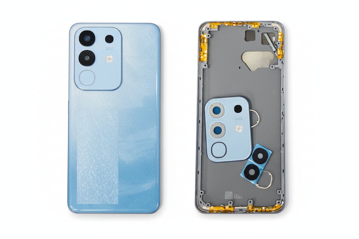 Back Panel Housing for Vivo T4x 5G Blue