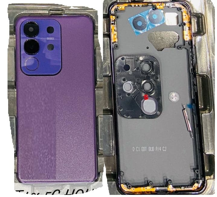 Back Panel Housing for Vivo T4x 5G Purple