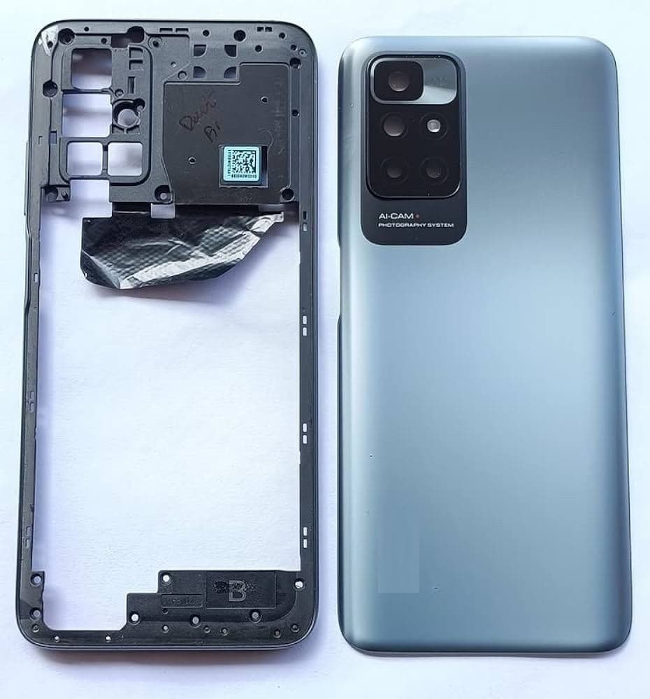 Back Panel Housing with Middle Ring for Mi 10 Prime : Black