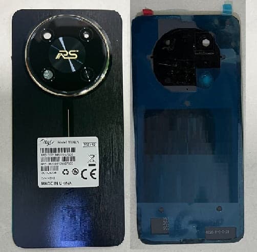 Back Panel With Camera Glass for Itel RS4 Blue