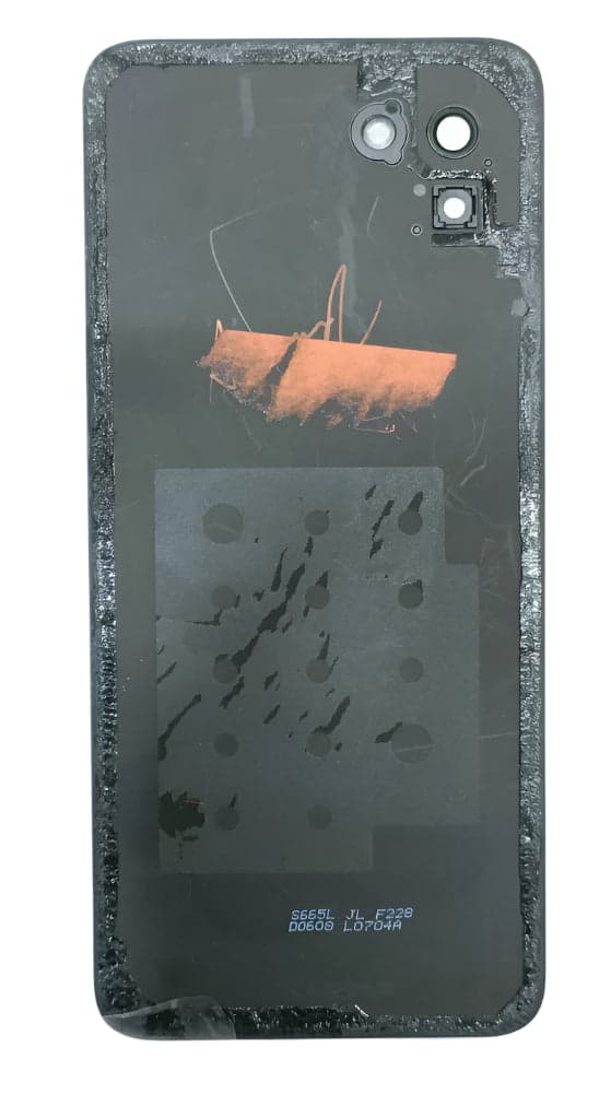 Back Panel with Camera Glass for Itel S23 Black thumbnail 3