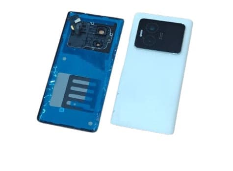 Back Panel with Camera Glass for Lava Blaze Duo 5G Blue