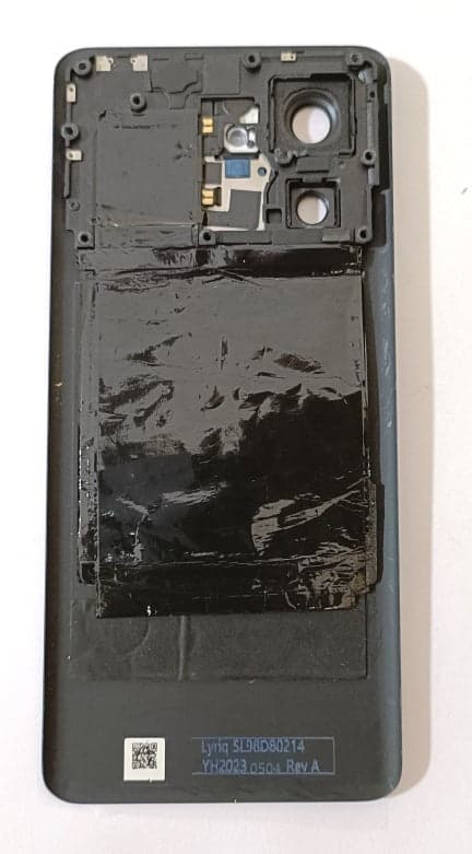 Back Panel with Camera Glass for Moto Edge 40 Blue thumbnail 2