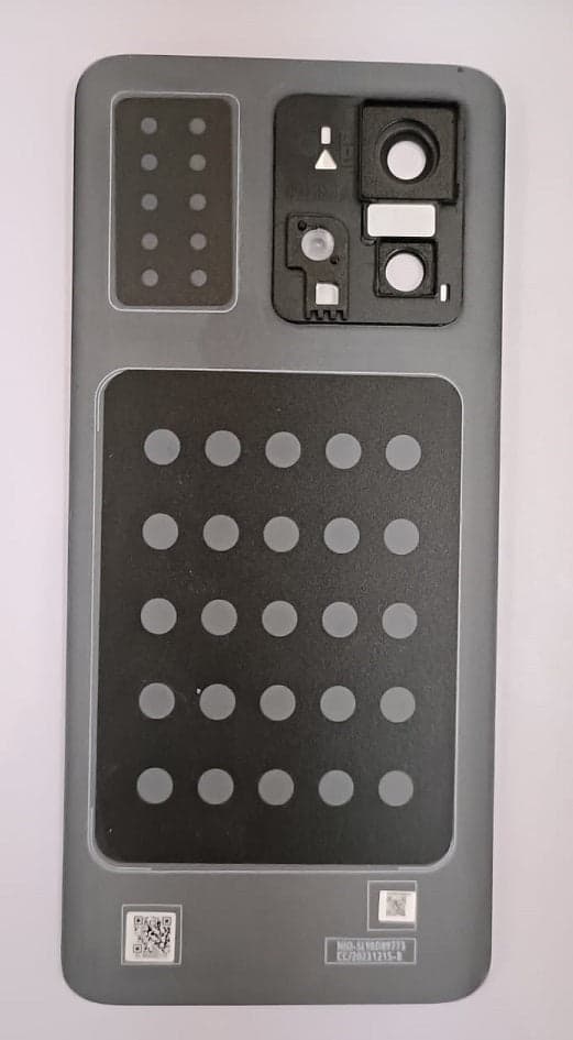 Back Panel with Camera Glass for Motorola Moto Edge 40 Neo Black thumbnail 2