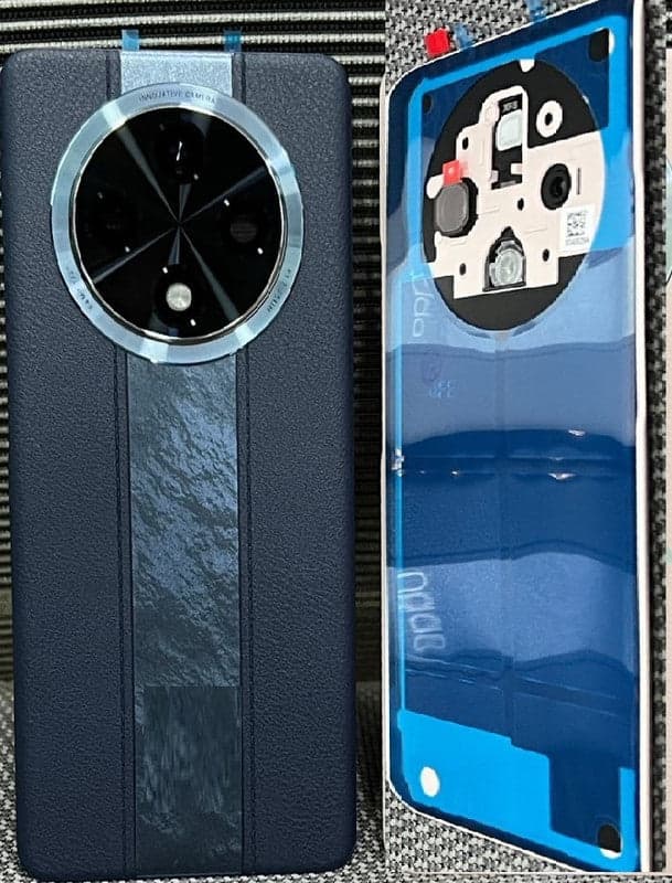 Back Panel with Camera Glass for Oppo F27 Pro Plus 5G Black. thumbnail 3
