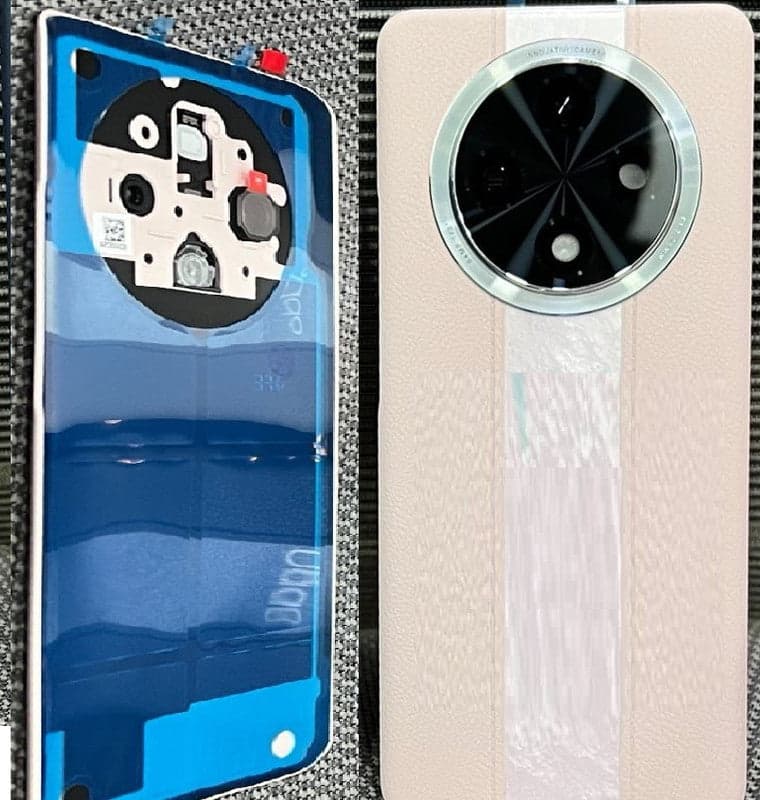 Back Panel with Camera Glass for Oppo F27 Pro Plus 5G Cream. thumbnail 4