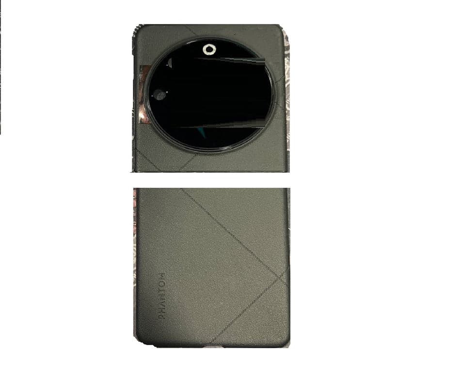 Back Panel With Camera Glass for Phantom V flip 5g Grey