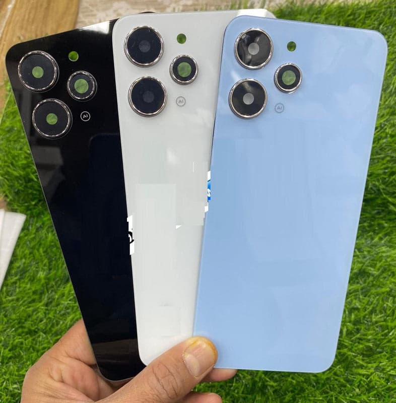 Back Panel with Camera Glass for Redmi 12 Blue
