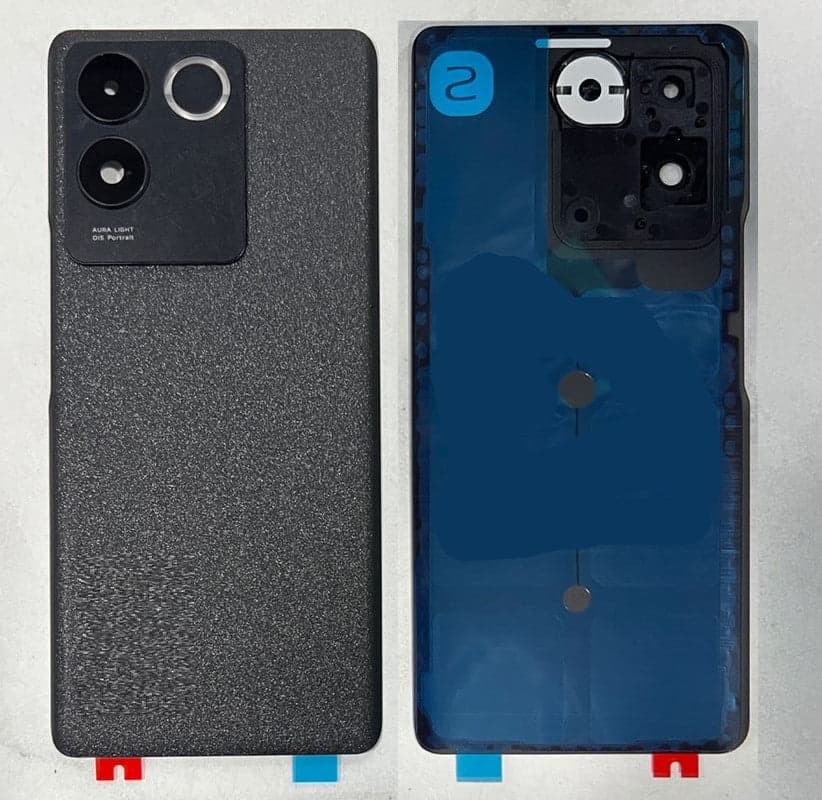 Back Panel with Camera Glass for Vivo T2 Pro Black