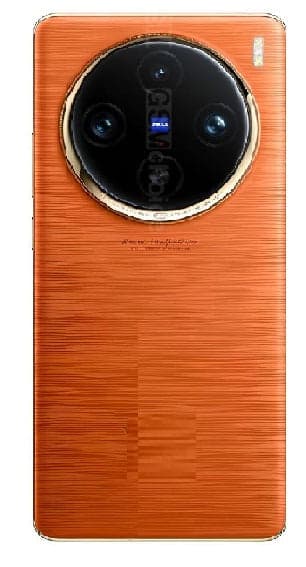 Back Panel with Camera Glass for Vivo X100 Pro Orange
