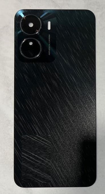 Back Panel with Camera Glass for Vivo Y16 Black