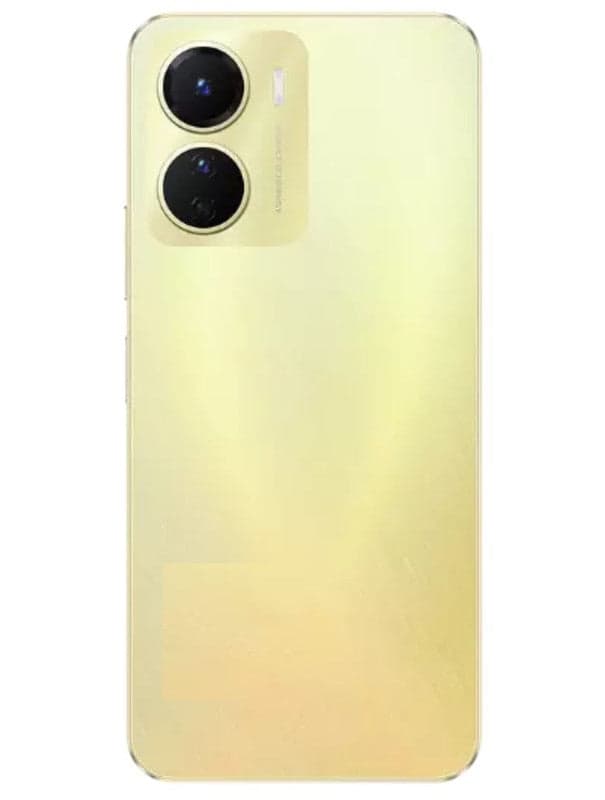 Back Panel with Camera Glass for Vivo Y16 Yellow